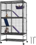 VEVOR 64.6" Rolling Metal Ferret Cage