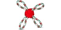 Bow Wow Pet Holiday Knotted Rope Dog Tug Toy