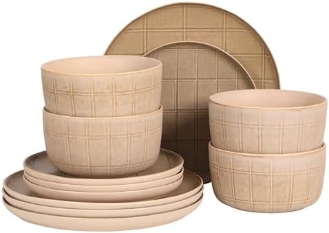 Gisbon Elite Butterwick 12 Piece Plates and Bowls Set 