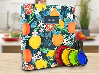 50 Page Recipe Binder & Measuring Cups