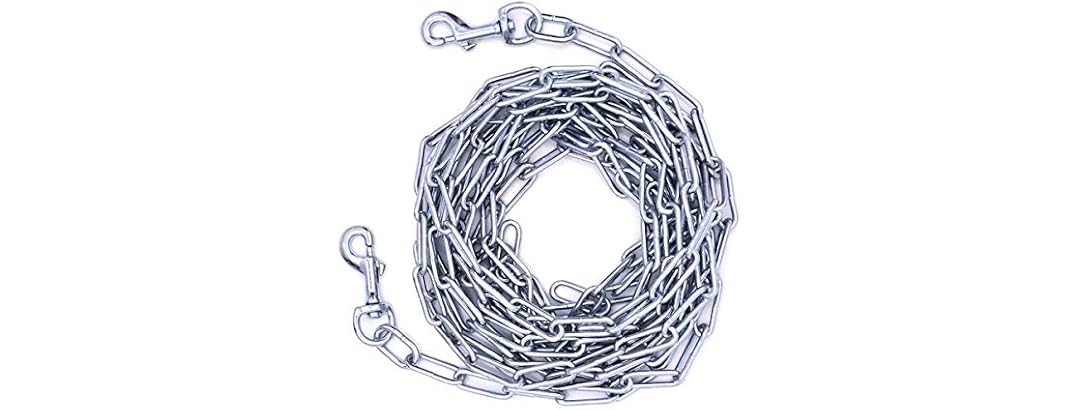 OmniPet Leather Brothers Welded Link Dog Tie