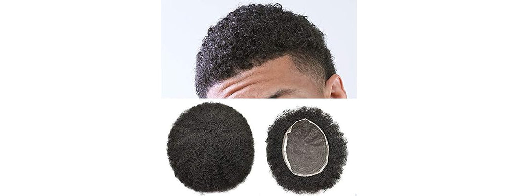 F M FACE MIRACLE NEW YORK Afro Toupee for Black Men Real