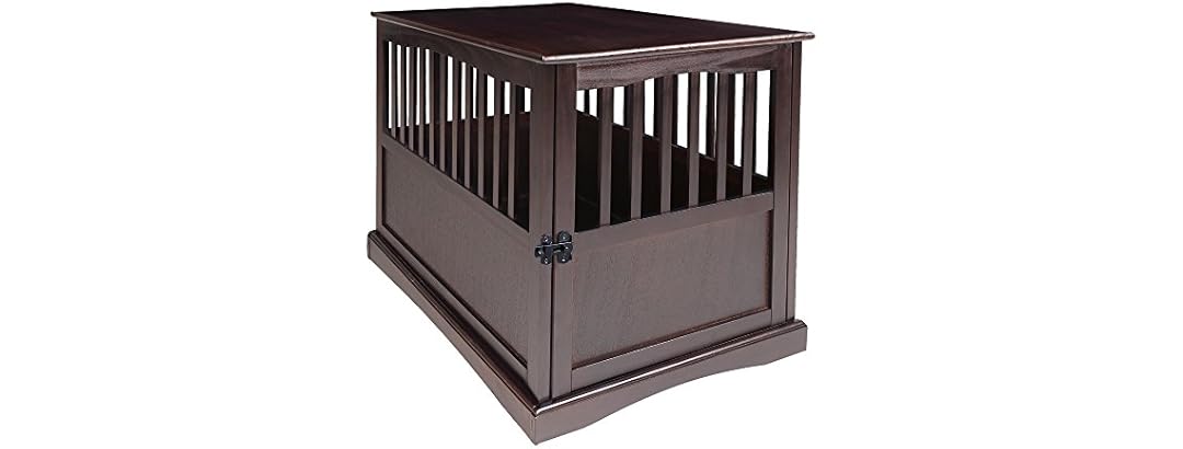 Casual Home Wooden Large Pet Crate, End Table