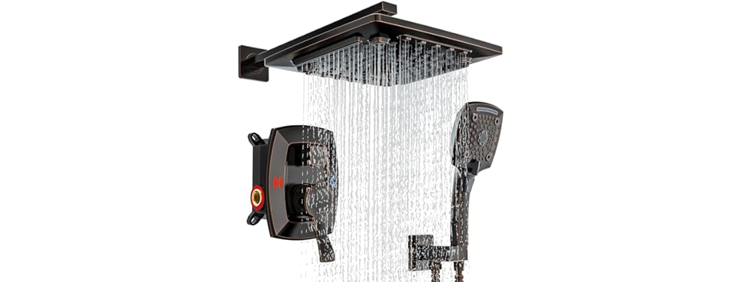 ELLO&ALLO Oil Rubbed Bronze Shower Faucet Set