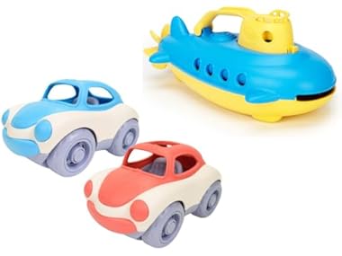 2-Pack Soft Top Car and Submarine Bundle