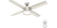 Hunter Fan 52" Contemporary Matte Nickel I/O