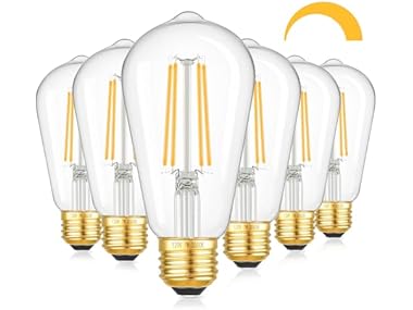 Kondras Dimmable LED Bulbs, 7W 850 Lumens, 6Pk