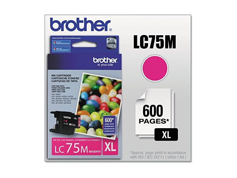 Brother LC75M High-Yield Magenta Ink