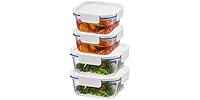 LocknLock The Clear Heat-Resistant Glass Food Set 8Pc