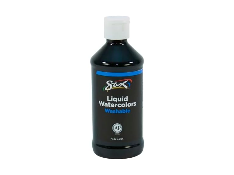 Sax Watercolor Liquid Paint Black 8oz