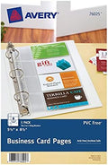 Avery Clear Business Card Organizers