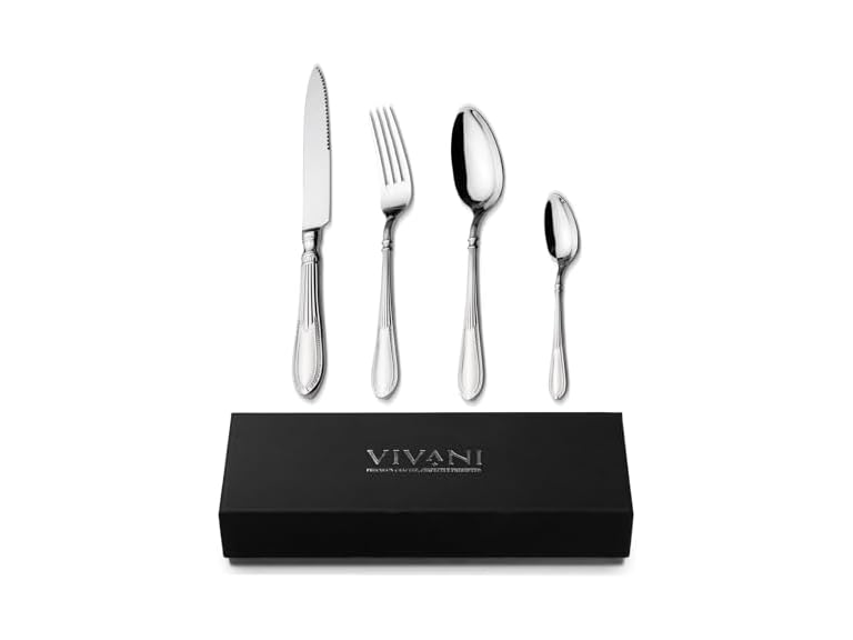 VIVANI Luxury Silverware Flatware Set