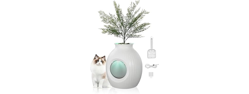 VEVOR Plant Cat Litter Box, Smart Odor