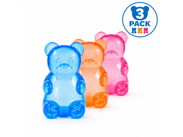 Twilight Squishy Sensory Toys Gummy Bear, 3PK