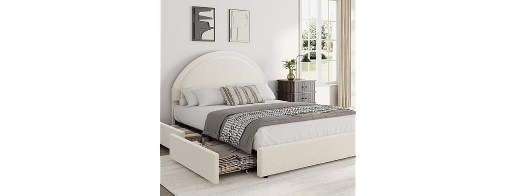 Garvee Full Size Bed Frame with Storage