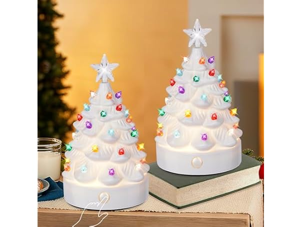 Brightever 2Pk Christmas Tree Night Lights