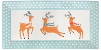 Boston International Rectangle Ceramic Platter Holiday