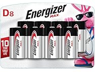 (8 PACK) Energizer MAX D Alkaline Batteries