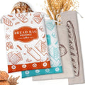 4-Pack Bread Bags for Homemade Bread