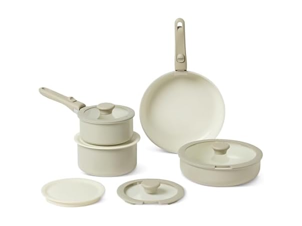 Amazon Basics Ceramic Nonstick Cookware Set