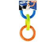 Nerf Nerf Dog 10.5in TPR 3 Ring Tug -
