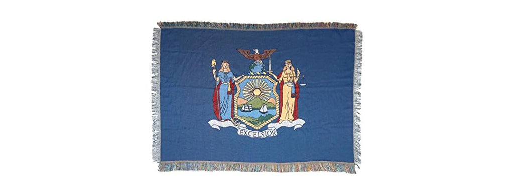 State Flag Woven Tapestry Throw Blanket