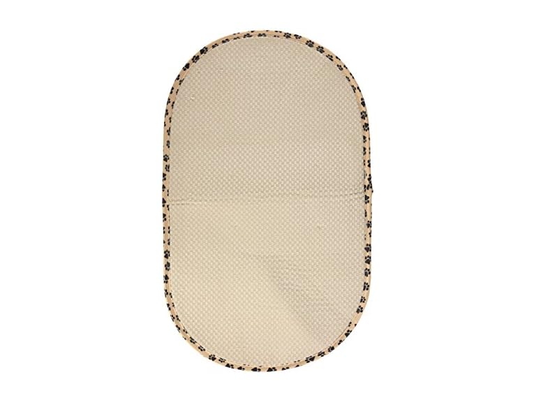 Envision Home Taupe Microfiber Pet Bowl Mat