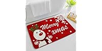 Cute Snowman Christmas Bathroom Rug