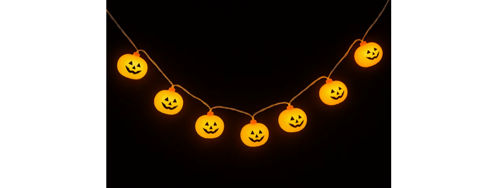 MQI 10 LED Pumpkin String Light