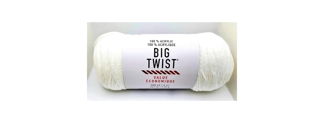 Big Twist Value Acrylic Yarn - White