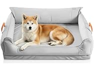 Silver Large Orthopedic Dog Bed