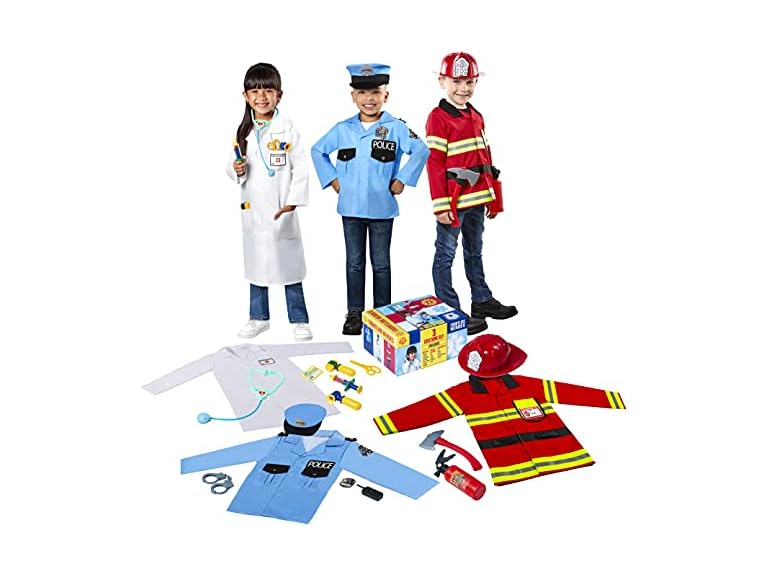Rubies Everyday Heroes Dress Up Trunk Set Toy for Kids