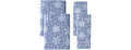 Scattered Snowflakes 100% Cotton Premium 4-Pc Towel Set