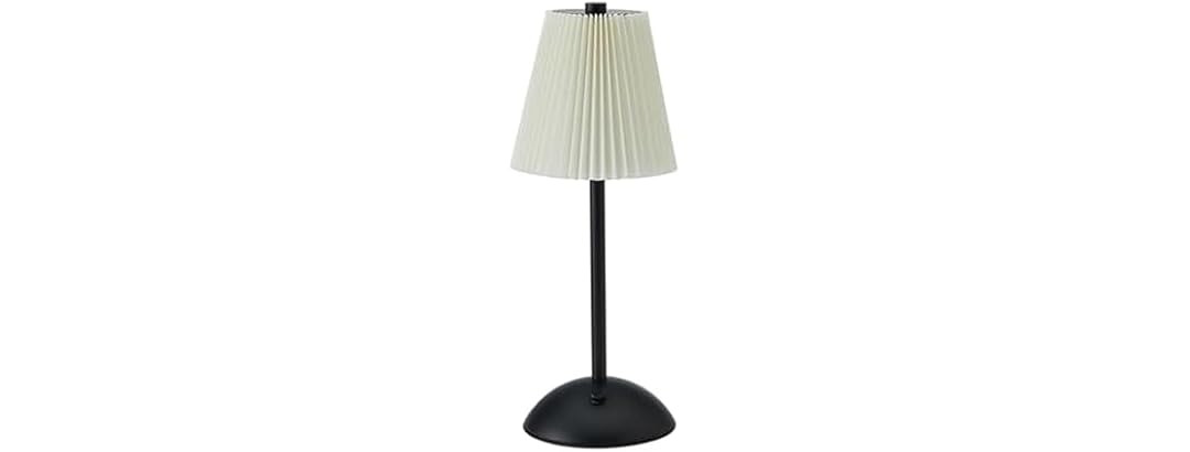 Elements 11.6-Inch Black Rechargeable LED Table Lamp