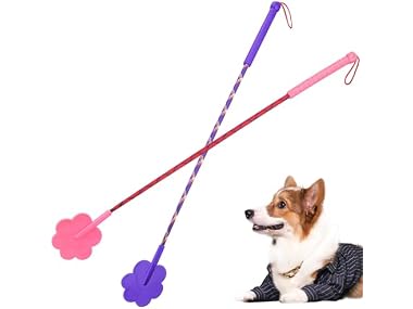 Toddmomy Pet Training Stick, 2Pcs Rubber Cat