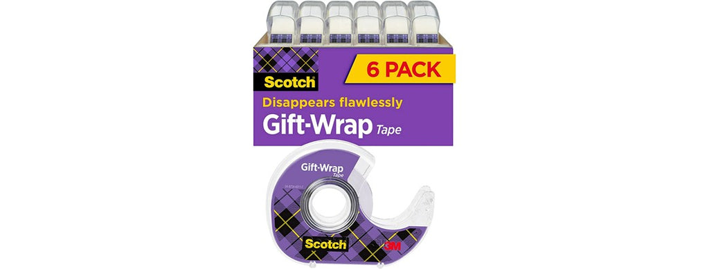 Scotch Gift Wrap Tape 6 Rolls 3/4"x650"