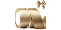 Gold Satin Ribbon 1-1/2" x 2 Rolls 50yd