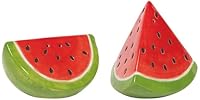 Jubilee Melon Pop Stoneware Salt and Pepper Shakers