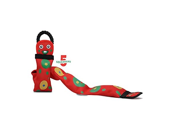 Fire Hose Interactive Squeaking Water Dog Toy