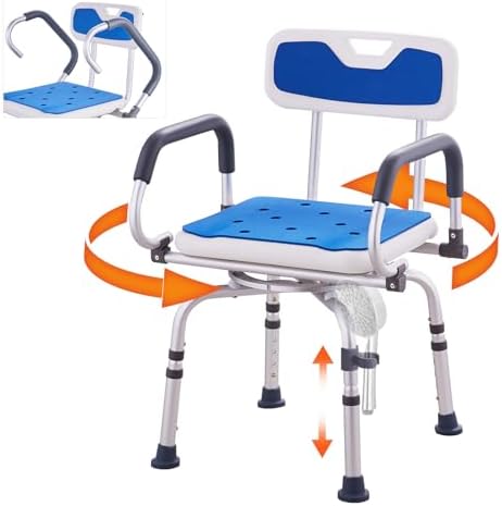 VEVOR Swivel Shower Chair 360 Degree